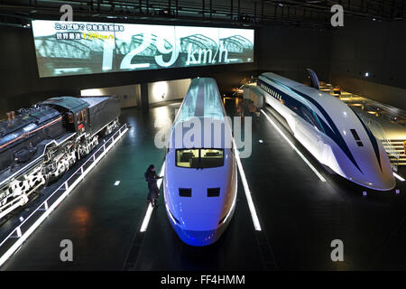 SCMaglev and Railway Park, a railway museum owned by Central Japan Railway Company in Nagoya Stock Photo