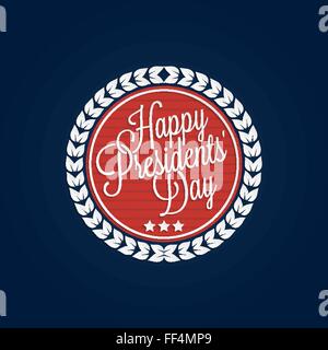 Happy Presidents' Day lettering for your design Stock Vector