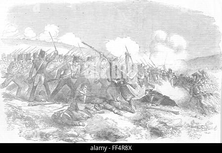 UKRAINE Battle of Inkerman-Repulse of Russians 1854. Illustrated London News Stock Photo