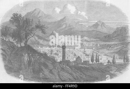 TURKEY The City of Kars, in Asiatic Turkey 1854. Illustrated London News Stock Photo