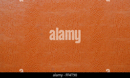 Texture of an old case with orange leather structure Stock Photo