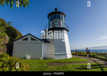 Cape Meares Lighthouse on the Oregon Coast near Tillamook, Oregon Stock Photo