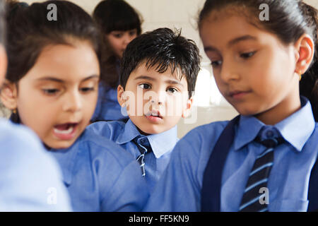 Asia Asian Asians Attire Classroom Scene Classroom Scenes Colors Image Colour Image Colours Image India Indian Indians Stock Photo