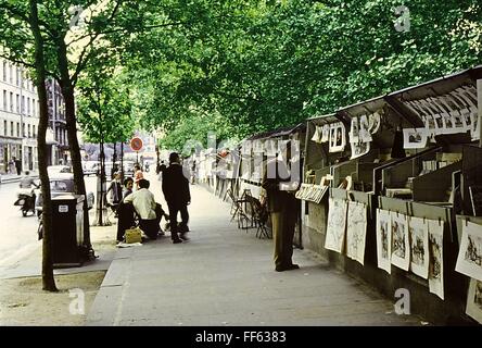 1950s, historical, outdoor market stall selling ladies cloth and