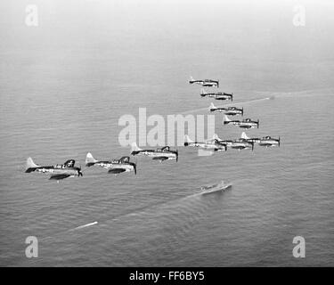 Photograph of U.S. Douglas Dauntless dive-bombers are guarding Midway ...