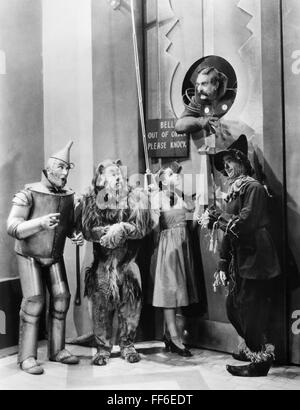 WIZARD OF OZ, 1939. /nJack Haley as the Tin Woodman, Bert Lahr as the ...