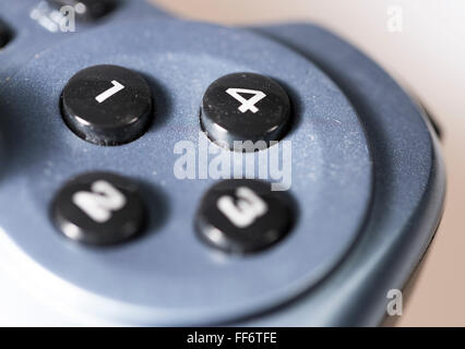 Video Game Controller buttons close up Stock Photo