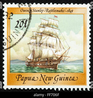 Papua New Guinea postage stamp Stock Photo