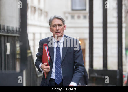 Philip Hammond,Secretary of State for Foreign and Commonwealth Affairs,arrives at Downing Street for a Cabinet meeting. Stock Photo