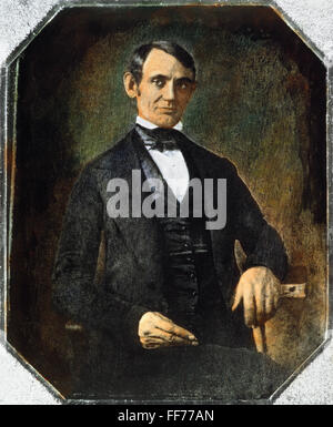 ABRAHAM LINCOLN/n(1809-1865). 16th President of the United States. The earliest known photograph of Abraham Lincoln, a daguerreotype, c1846-48, attributed to N.H. Shepherd of Springfield, Illinois. Stock Photo