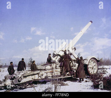 WW2 photo of German artillery position in Russia winter of 1943 WW2 photo of German artillery position in Russia winter of 1943