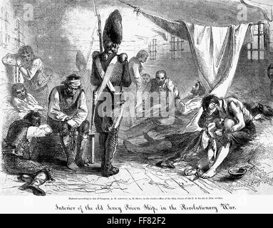 American Revolution British Prison Ship Jersey Stock Photo Alamy   British Prison Ship 1770s Ninterior Of The British Prison Ship Hms Ff82f2 