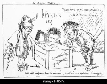 Caricature of Georges Ferdinand Bigot (1860-1927) Constitution. 1889. Stock Photo