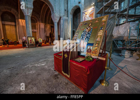 Interior Of The Cathedral Of Saint Sava Belgrade Serbia Stock Photo - Alamy