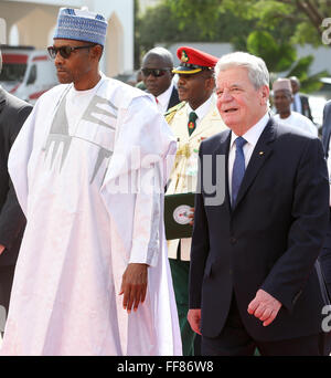 Abuja, Nigeria. 10th Feb, 2016. Army security forces and police ...