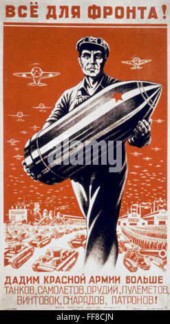 WORLD WAR II: SOVIET POSTER. /n'Everything for the Front