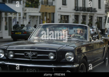 Chris Evans arrives in his Mustang to sell of his Goods at Camden Market after His Divorce 7 pics (credit image©Jack Ludlam) Stock Photo