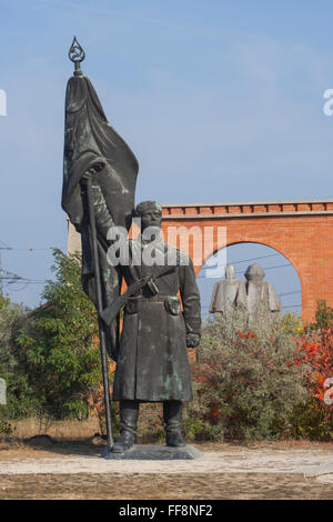 Communist-era Red Army Soldier statue (1947) in the Memento Park, Budapest, Hungary Stock Photo