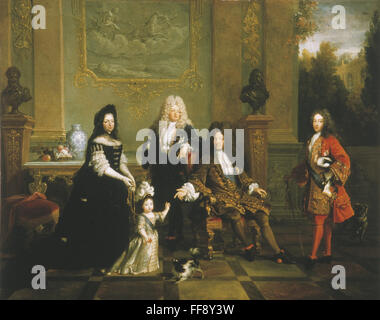Madame de Ventadour with Portraits of Louis XIV and his Heirs by
