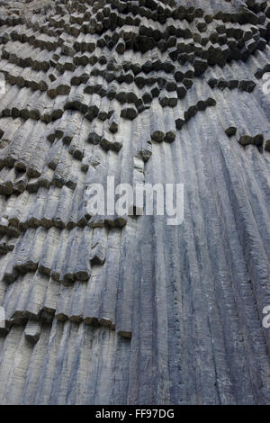 Basalt Rocks Geometric Vertical basalt column background pattern, showing the geometric ...
