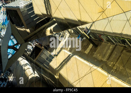 Architecture details in the new flea market of Barcelona, Mercat dels