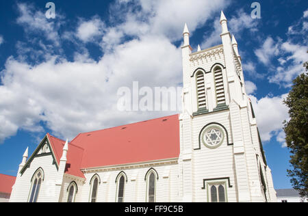 Iconic St,Saint James Church in centre,center of Thames,Coromandel Peninsula,North Island,New Zealand,Pacific. Stock Photo