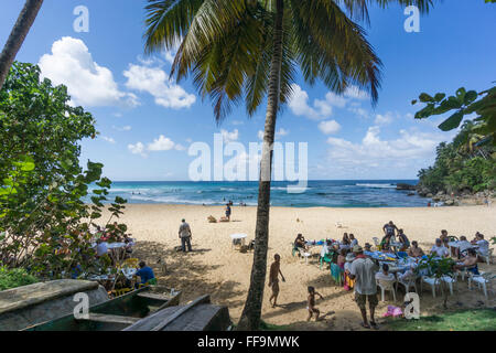 Playa Grande, Sunday brunch at the beach, Dominican Republic Stock Photo