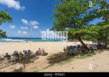 Playa Grande, Sunday brunch at the beach, Dominican Republic Stock Photo