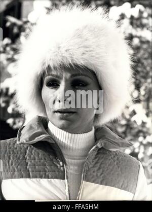 1976 - Farah Diba in St. Moritz - This picture has been taken of Farah Diba, The Empress of iran, When she walked around, After having made ski. (Credit Image: © Keystone Pictures USA/ZUMAPRESS.com) Stock Photo