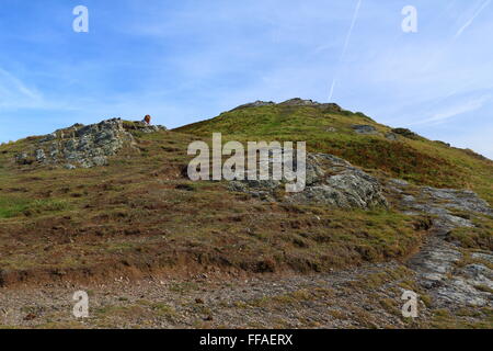 Mwnt, small community and ancient parish in south Ceredigion, Wales, on the West Wales coast Stock Photo