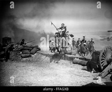 THE CHARGE OF THE LIGHT BRIGADE, l-r: Errol Flynn, Olivia De Havilland ...