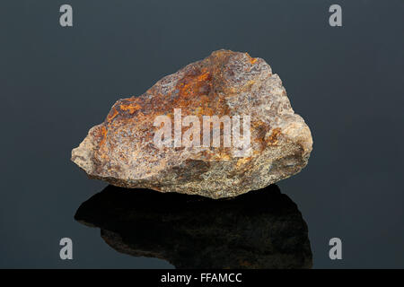 Stony Iron Meteorite (Stone Chondrite), Sahara Desert, Morocco Stock Photo