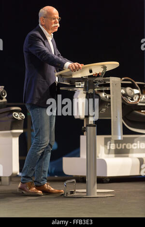 Bochum, Germany. 11th February, 2016. Dieter Zetsche, CEO Daimler AG, CAR symposium, automotive experts meeting, Bochum, Germany, 11.02.2016. Credit:  Juergen Schwarz/Alamy Live News Stock Photo