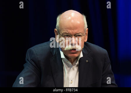 Bochum, Germany. 11th February, 2016. Dieter Zetsche, CEO Daimler AG, CAR symposium, automotive experts meeting, Bochum, Germany, 11.02.2016. Credit:  Juergen Schwarz/Alamy Live News Stock Photo