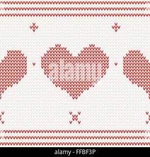 Vector seamless pattern with heart Stock Vector Image & Art - Alamy
