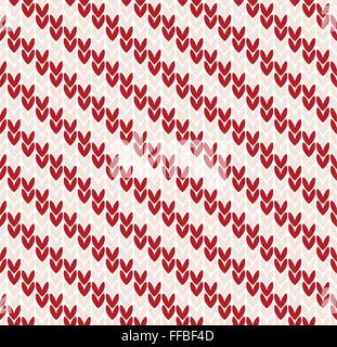 seamless knitted pattern with christmas ornament Stock Vector