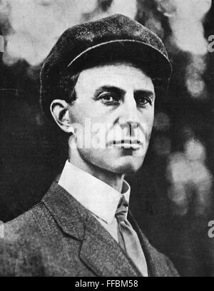 Photograph of Wilbur Wright (1867-1912) an American inventor and