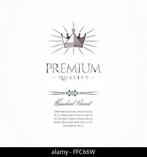 Vintage Premium Label Design Stock Vector