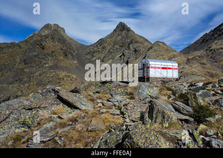 Emergency shelter. Pyrenees. Catalunya. Spain Stock Photo