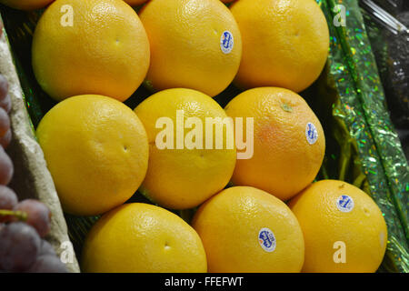 Mumbai, India - October 19, 2015 - Fruits and vegetables on indian market in Mumbai Stock Photo