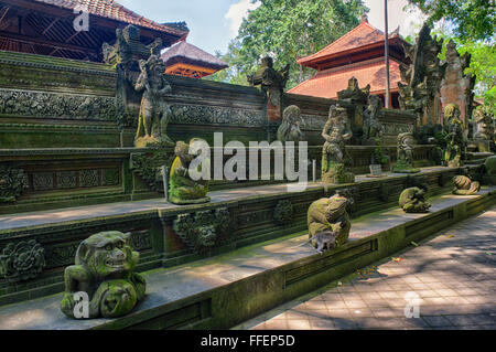 Pura Dalem Agung Padangtegal Temple, Sacred Monkey Forest, Ubud, Bali, Indonesia Stock Photo