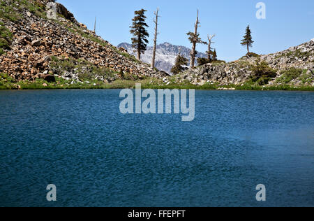 CA02825-00...CALIFORNIA - Deer Lake on the Four Lakes Loop in the Trinity Alps Wilderness area, Shasta-Trinity National Forest. Stock Photo