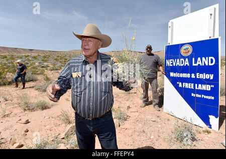 File. 10th Feb, 2016. After 41 days an armed militia occupied the Malheur National Wildlife Refuge near Burns, the last protestor has surrendered. It took 25 days before the FBI and state police moved to arrest several leaders of the occupation and to barricade the refuge, another 15 days before the last of the final occupiers walked out, Thursday morning Oregon time. But all of these pale in comparison with the time it took to apprehend Cliven Bundy. The father of Ammon and Ryan Bundy, two leaders of the Oregon occupation, he was arrested Wednesday night at the Portland airport when he arriv Stock Photo