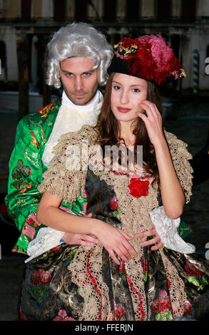 Impressionen: Maskierung, Karneval, Venedig, Italien. Stock Photo