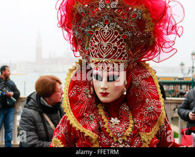 Impressionen: Maskierung, Karneval, Venedig, Italien. Stock Photo