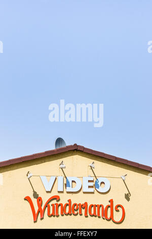 video wonderland, video store Stock Photo