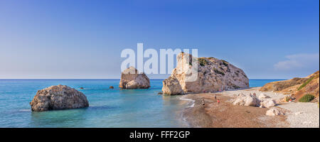 Petra tou Romiou (Rock of the Greek, Aphrodite's Rock), Cyprus Stock Photo