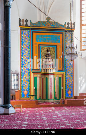 Interior of Selimiye Mosque, formerly Saint Sophia cathedral, North Nicosia, Northern Cyprus Stock Photo