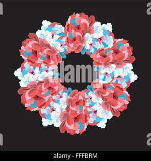 abstract wreath vector Stock Vector