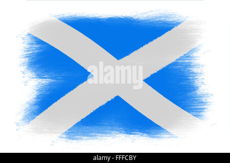 The Scotland flag Stock Photo